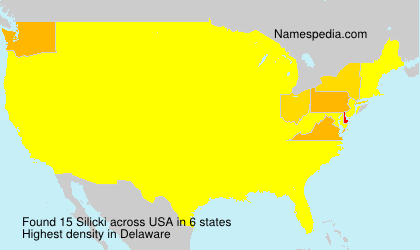 Surname Silicki in USA Surname Silicki in USA