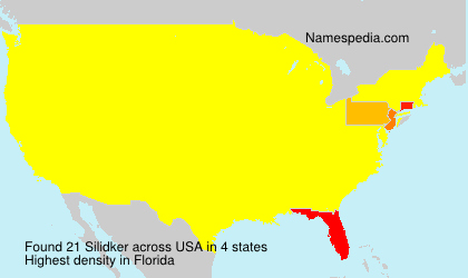 Surname Silidker in USA