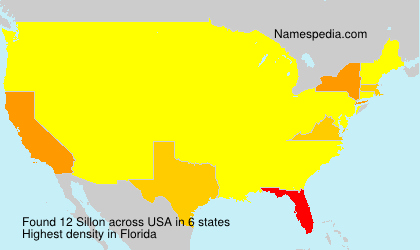 Surname Sillon in USA Surname Sillon in USA