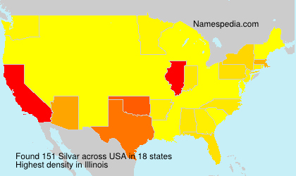 Surname Silvar in USA Surname Silvar in USA