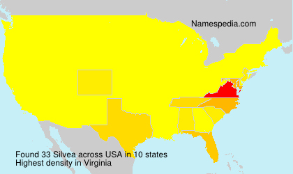 Surname Silvea in USA Surname Silvea in USA