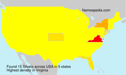 Surname Silvela in USA Surname Silvela in USA