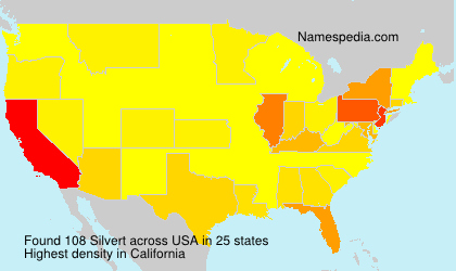 Surname Silvert in USA Surname Silvert in USA