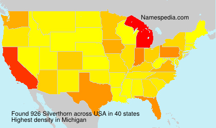 Surname Silverthorn in USA Surname Silverthorn in USA