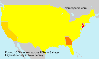 Surname Silvestrov in USA Surname Silvestrov in USA