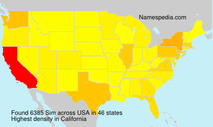 Surname Sim in USA Surname Sim in USA