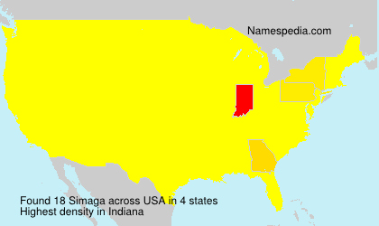Surname Simaga in USA Surname Simaga in USA