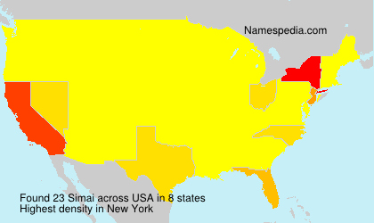 Surname Simai in USA Surname Simai in USA