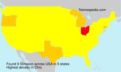 Surname Simason in USA Surname Simason in USA
