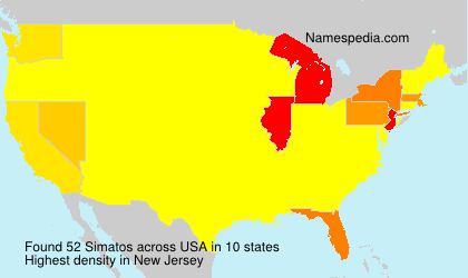 Surname Simatos in USA Surname Simatos in USA