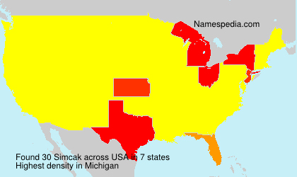 Surname Simcak in USA Surname Simcak in USA