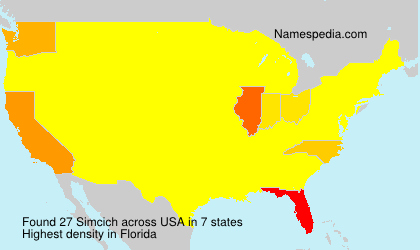 Surname Simcich in USA Surname Simcich in USA