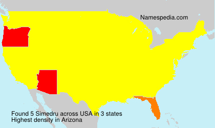 Surname Simedru in USA Surname Simedru in USA