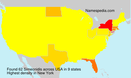 Surname Simeonidis in USA Surname Simeonidis in USA