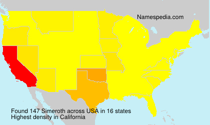 Surname Simeroth in USA Surname Simeroth in USA