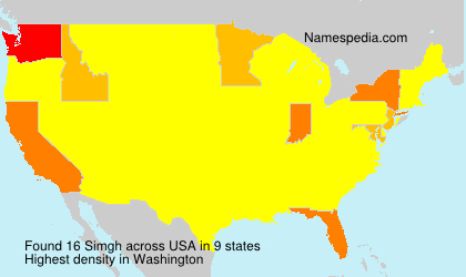 Surname Simgh in USA Surname Simgh in USA