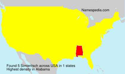 Surname Simieritsch in USA Surname Simieritsch in USA