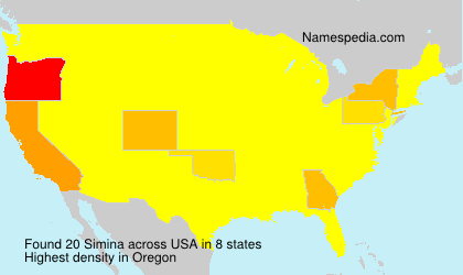 Surname Simina in USA Surname Simina in USA