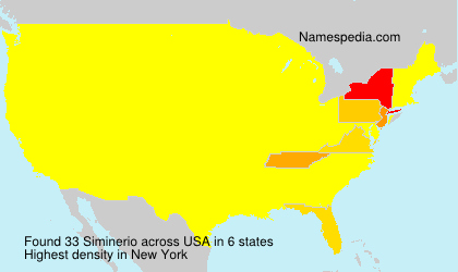 Surname Siminerio in USA Surname Siminerio in USA