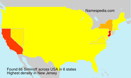 Surname Siminoff in USA Surname Siminoff in USA