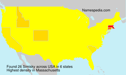 Surname Simisky in USA Surname Simisky in USA