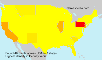 Surname Simitz in USA Surname Simitz in USA