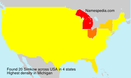Surname Simkow in USA Surname Simkow in USA