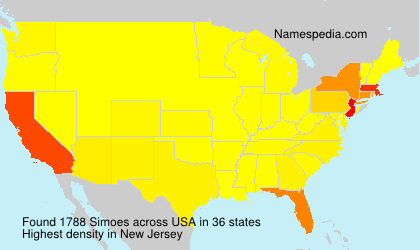 Surname Simoes in USA Surname Simoes in USA