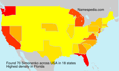 Surname Simonenko in USA Surname Simonenko in USA