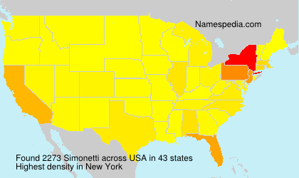 Surname Simonetti in USA Surname Simonetti in USA
