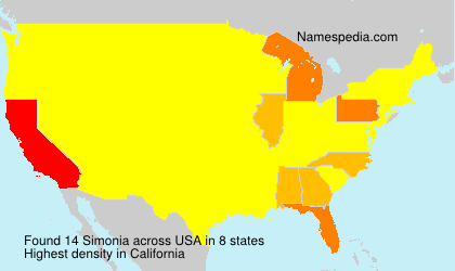 Surname Simonia in USA Surname Simonia in USA