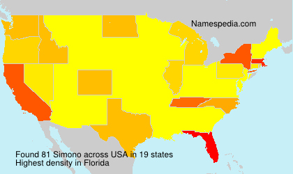 Surname Simono in USA Surname Simono in USA