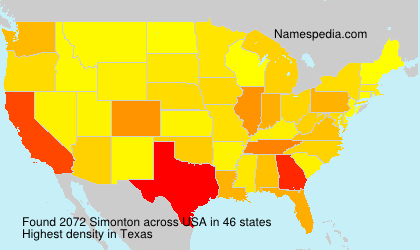 Surname Simonton in USA Surname Simonton in USA