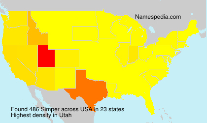 Surname Simper in USA Surname Simper in USA