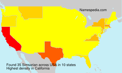 Surname Simsarian in USA Surname Simsarian in USA