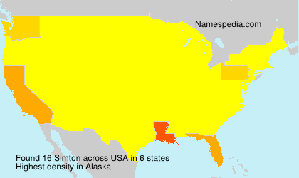 Surname Simton in USA Surname Simton in USA