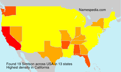 Surname Simtson in USA Surname Simtson in USA