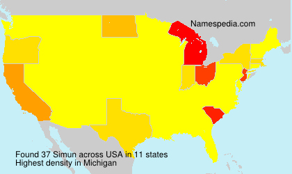Surname Simun in USA Surname Simun in USA
