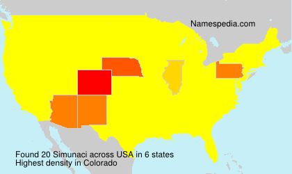 Surname Simunaci in USA Surname Simunaci in USA