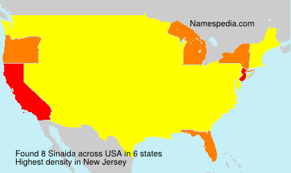 Surname Sinaida in USA Surname Sinaida in USA