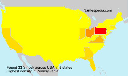 Surname Sincek in USA Surname Sincek in USA