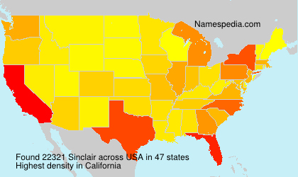 Surname Sinclair in USA Surname Sinclair in USA