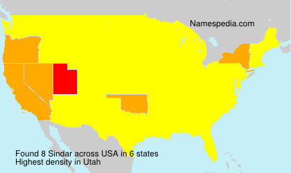 Surname Sindar in USA Surname Sindar in USA