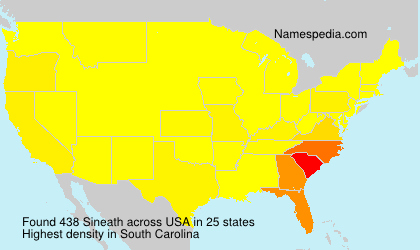Surname Sineath in USA Surname Sineath in USA