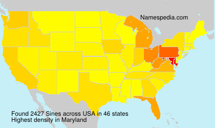 Surname Sines in USA Surname Sines in USA