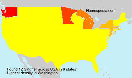 Surname Singher in USA Surname Singher in USA