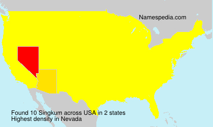 Surname Singkum in USA Surname Singkum in USA