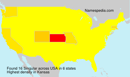 Surname Singular in USA Surname Singular in USA