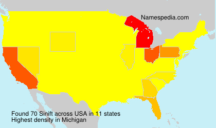 Surname Sinift in USA Surname Sinift in USA