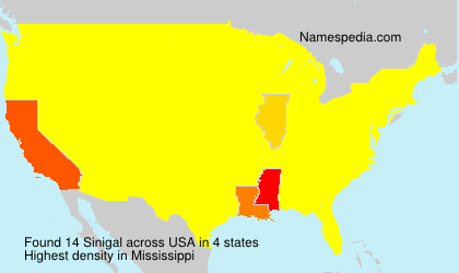 Surname Sinigal in USA Surname Sinigal in USA